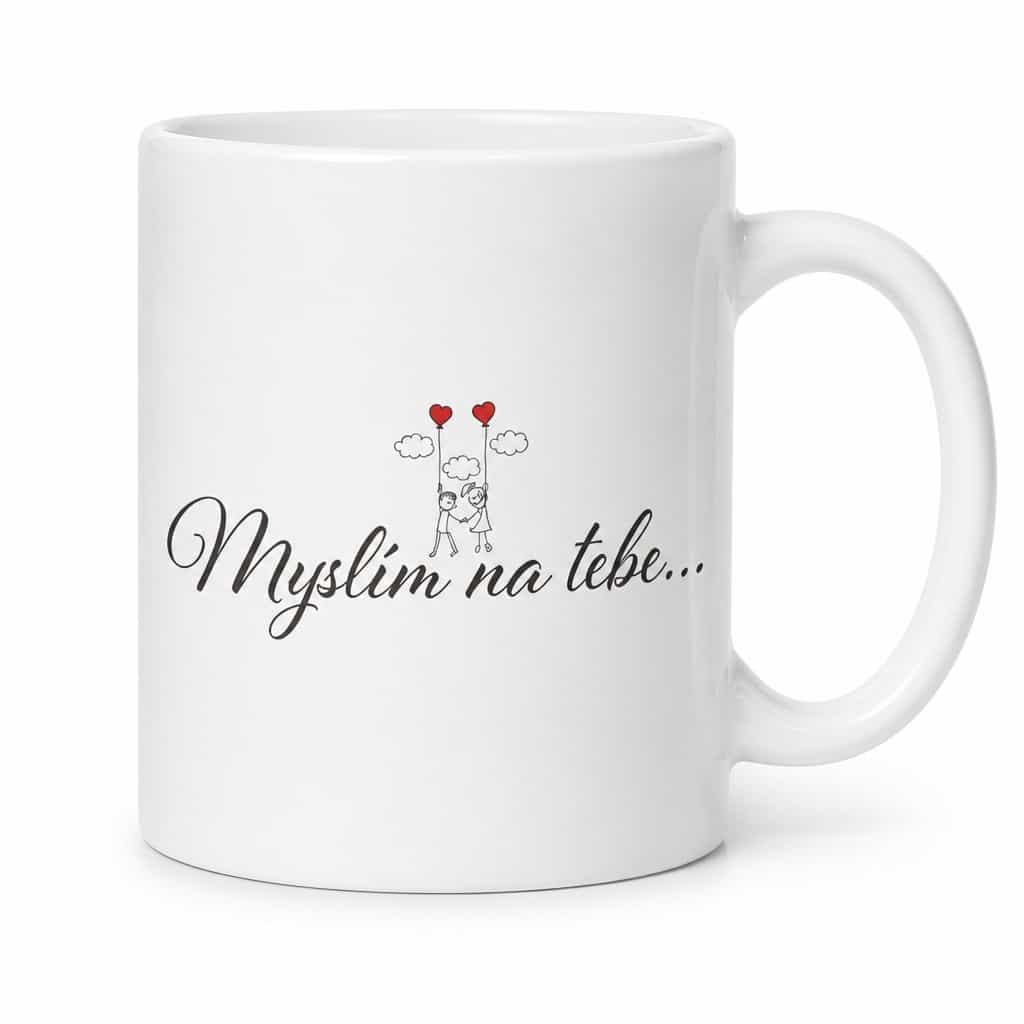 Vtipný hrnek myslím na tebe