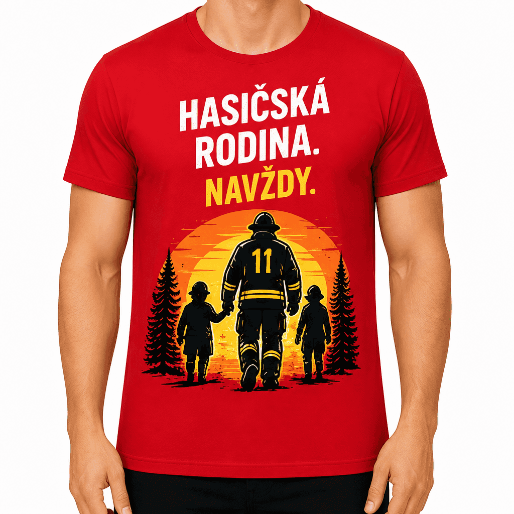 Tričko pro hasiče – Hasičská rodina. Navždy.