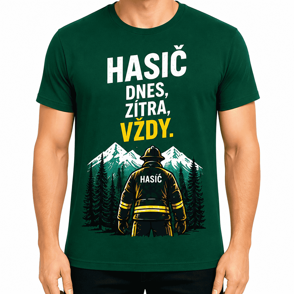 Tričko pro hasiče – Hasič dnes, zítra, vždy.