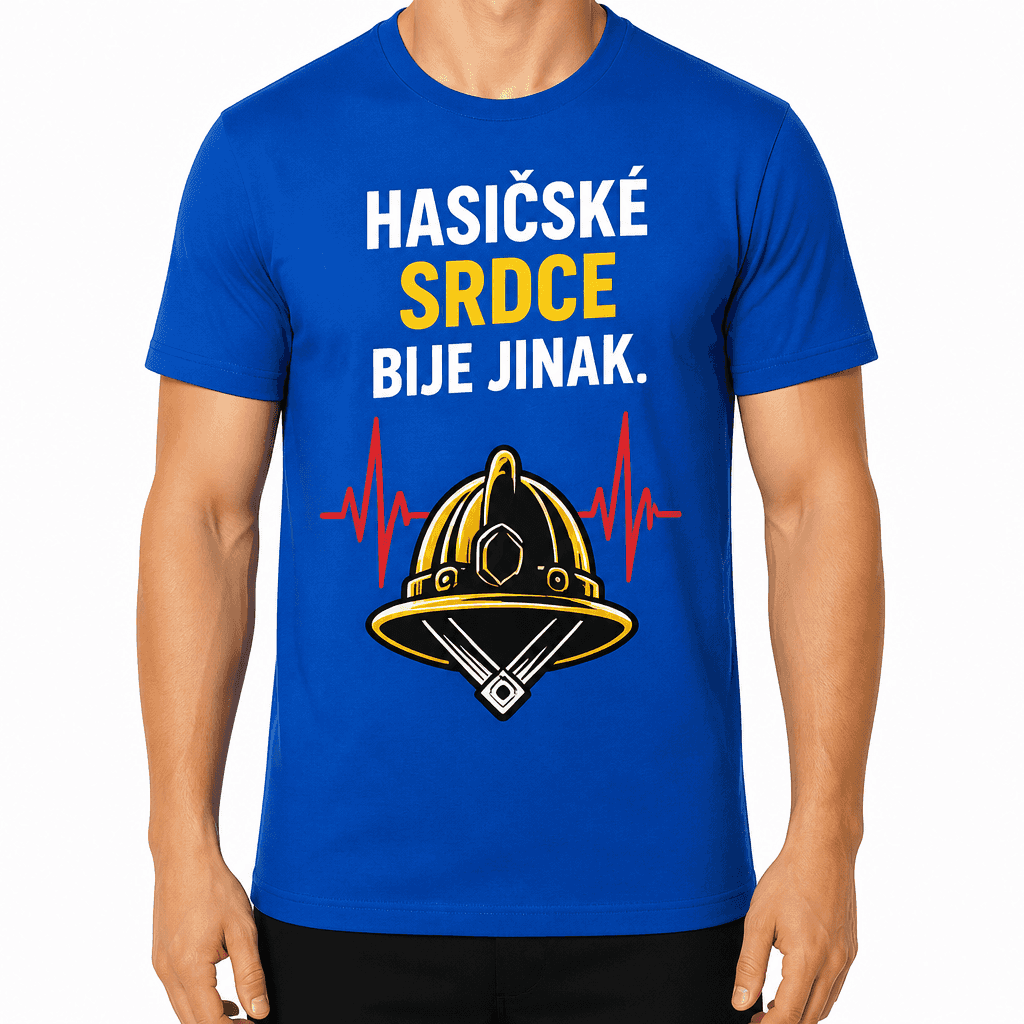 Tričko pro hasiče – Hasičské srdce bije jinak.
