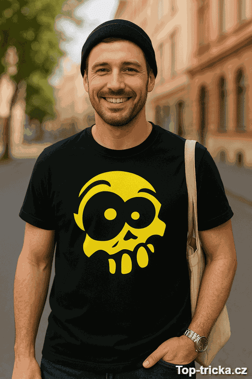Vtipné tričko funny skull