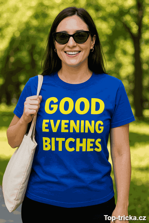 Vtipné tričko Good evening bitches