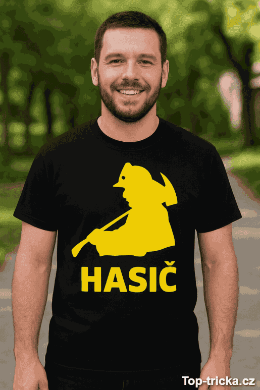 Vtipné tričko hasič – pivo hasím vždy první