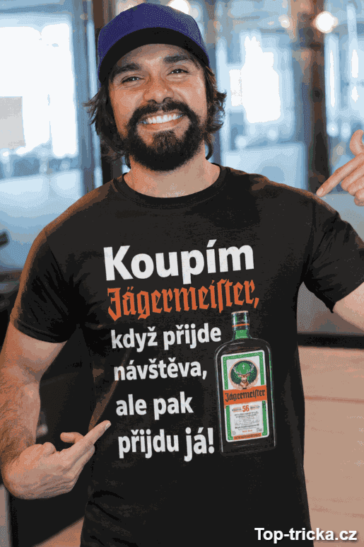 Vtipné tričko koupím Jägermeister