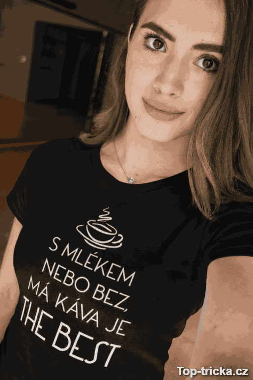 Vtipné tričko moje káva je the best