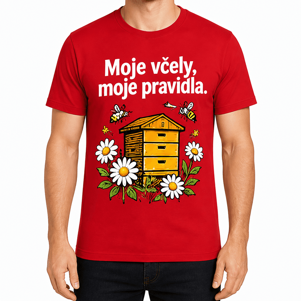 Tričko pro včelaře – Moje včely, moje pravidla.