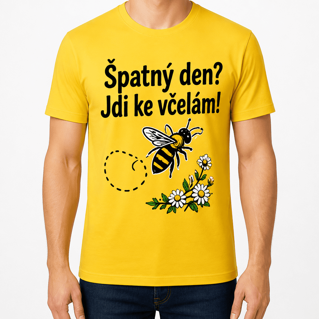 Tričko pro včelaře – Špatný den? Jdi ke včelám!