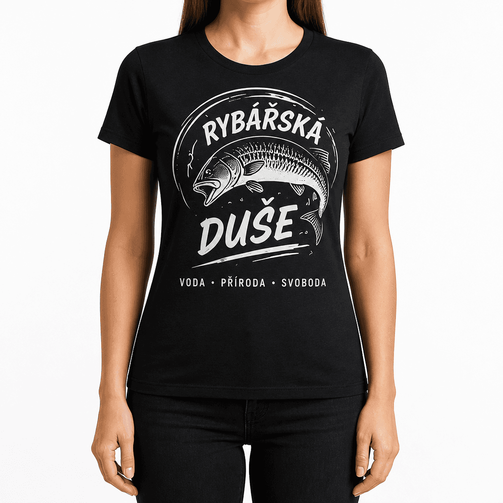 Tričko pro rybáře – RYBÁŘSKÁ DUŠE