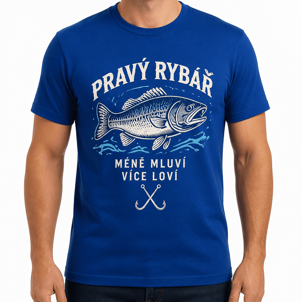 Tričko pro rybáře – PRAVÝ RYBÁŘ