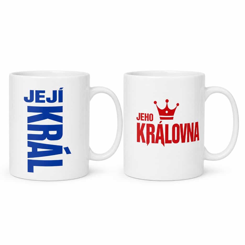 Párový hrnek král a královna