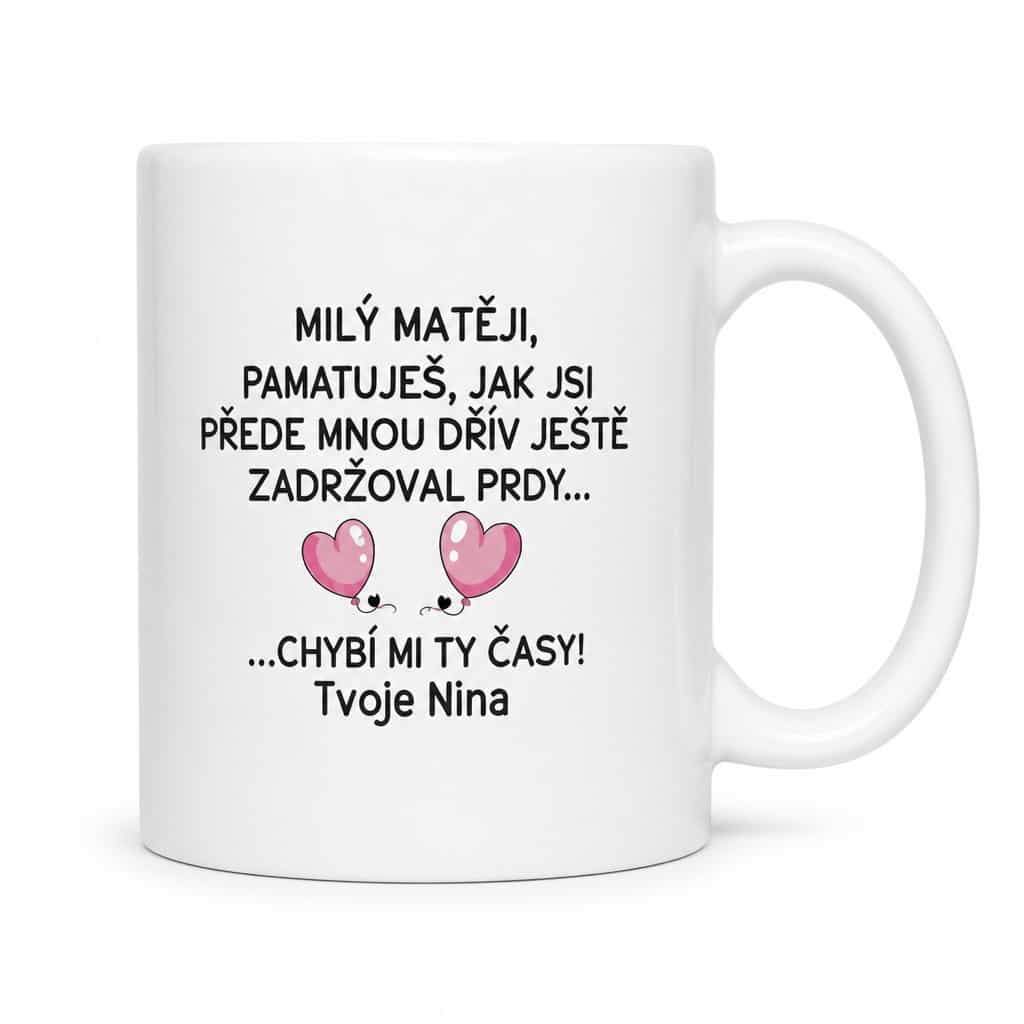 Vtipný hrnek prdy s vlastním jménem