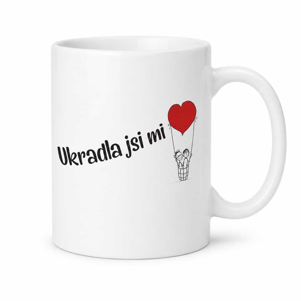 Vtipný hrnek ukradla jsi mi srdce