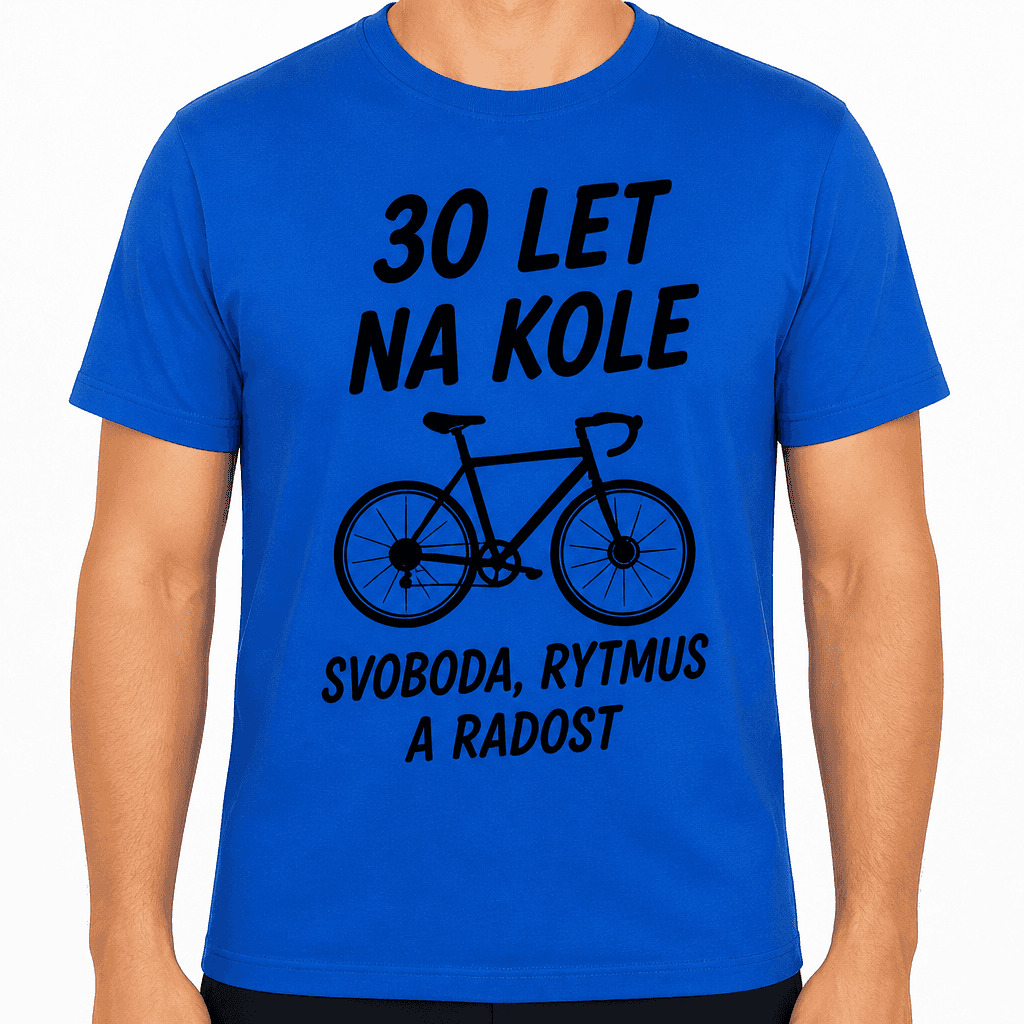 Tričko k 30. narozeninám – 30 let na kole