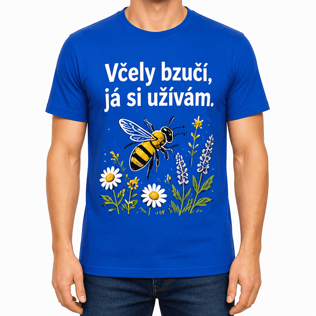 Tričko pro včelaře – Včely bzučí, já si užívám.