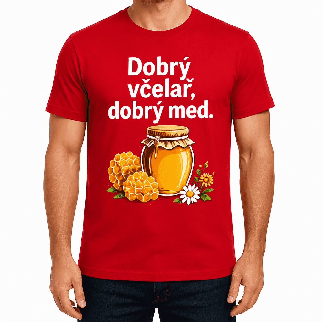 Tričko pro včelaře – Dobrý včelař, dobrý med.