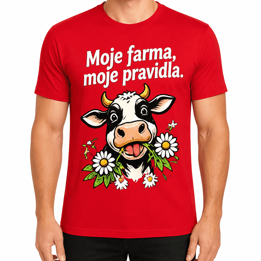 Tričko pro farmáře – Moje farma, moje pravidla.
