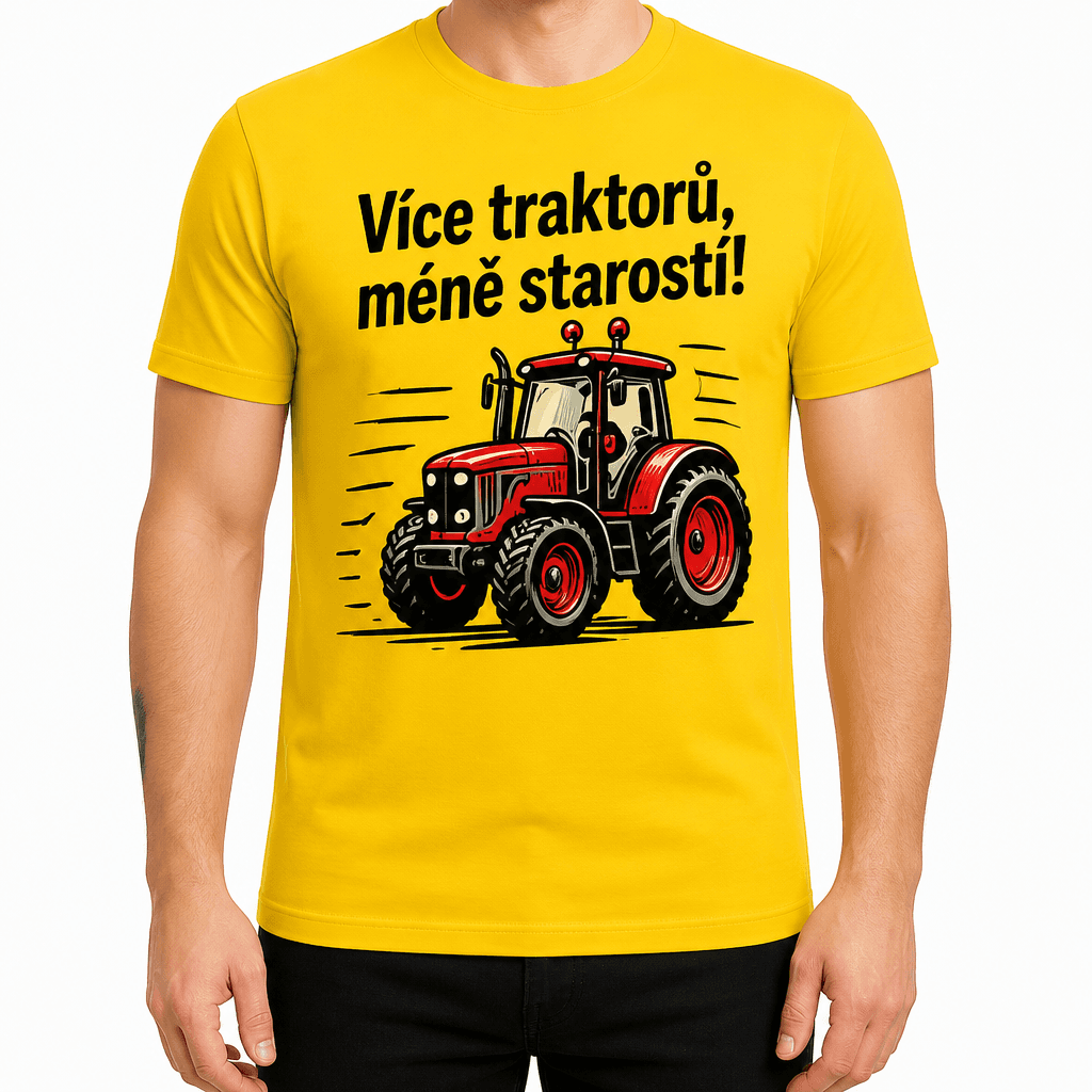 Tričko pro farmáře – Více traktorů, méně starostí!