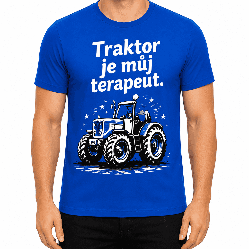 Tričko pro farmáře – Traktor je můj terapeut.