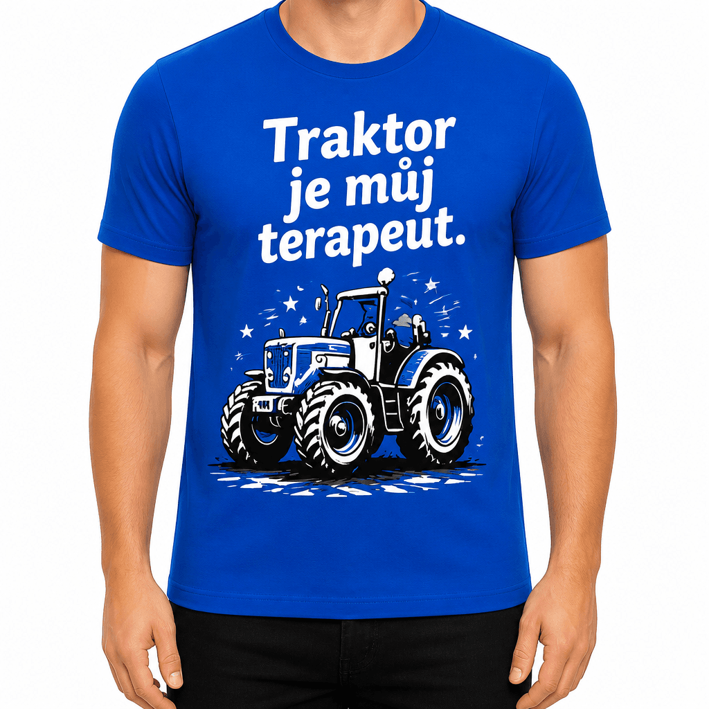 Tričko pro farmáře – Traktor je můj terapeut.
