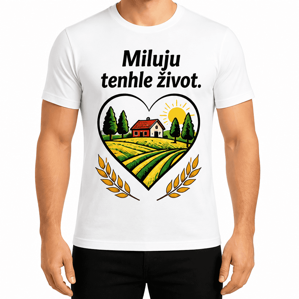 Tričko pro farmáře – Miluju tenhle život.