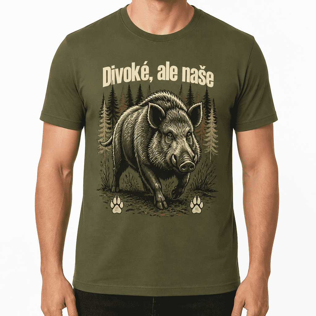 Myslivecké tričko – Divoké, ale naše