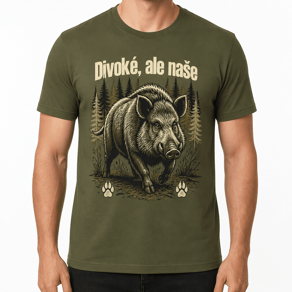 Myslivecké tričko – Divoké, ale naše