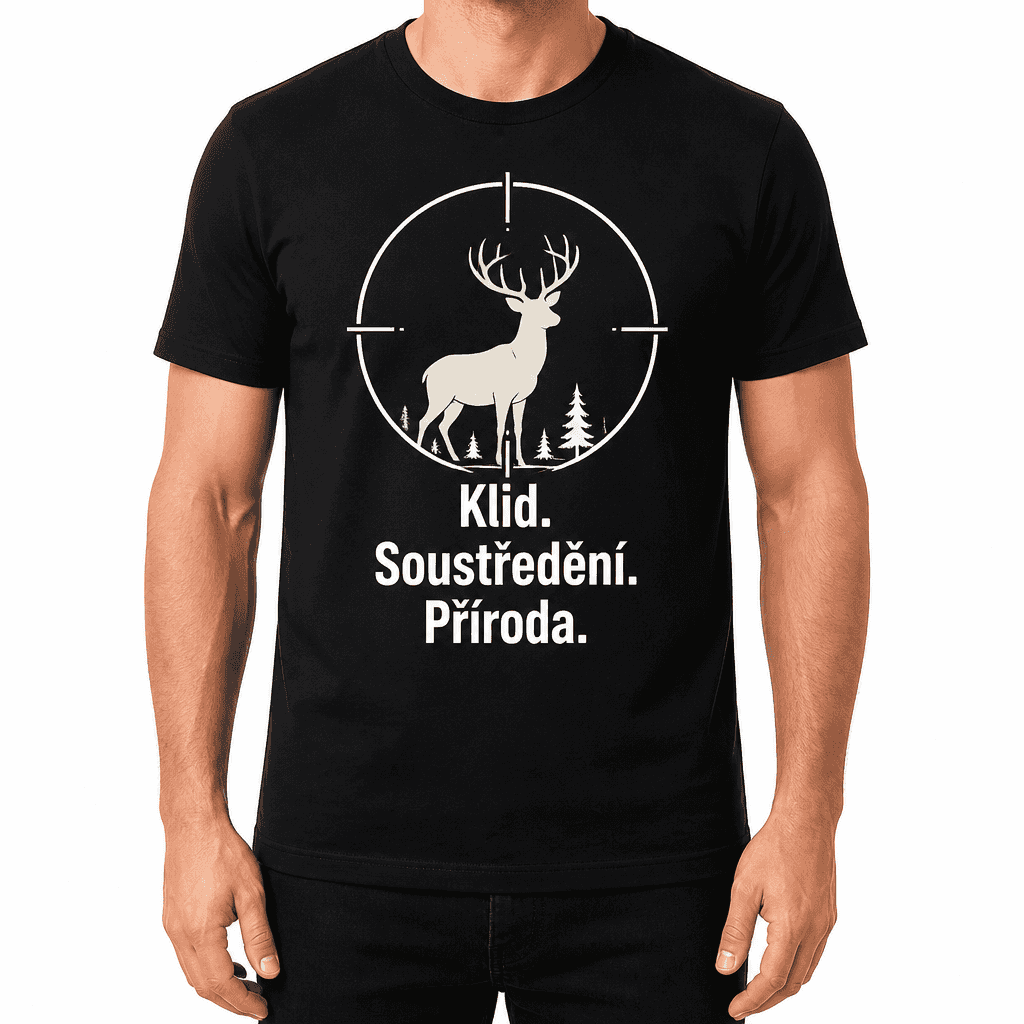 Myslivecké tričko – Klid. Soustředění. Příroda.
