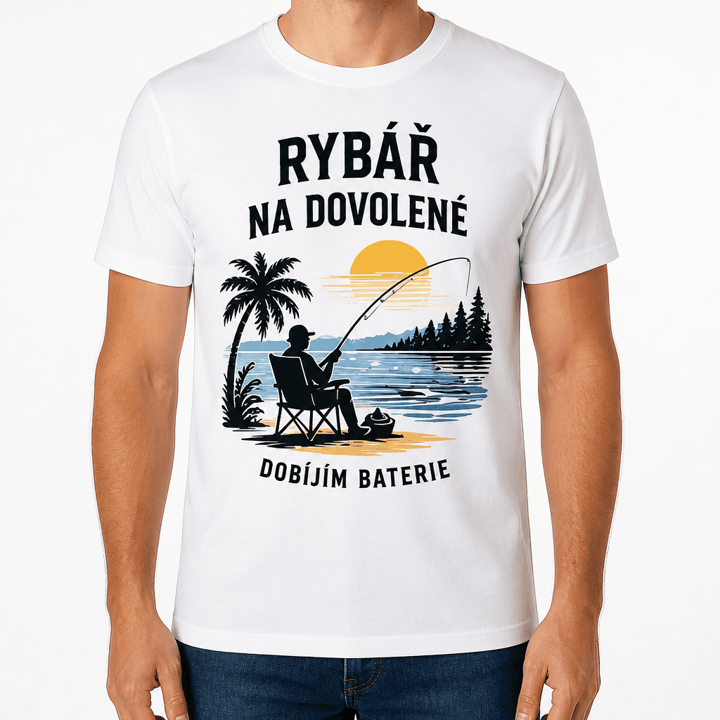 Tričko pro rybáře – RYBÁŘ NA DOVOLENÉ
