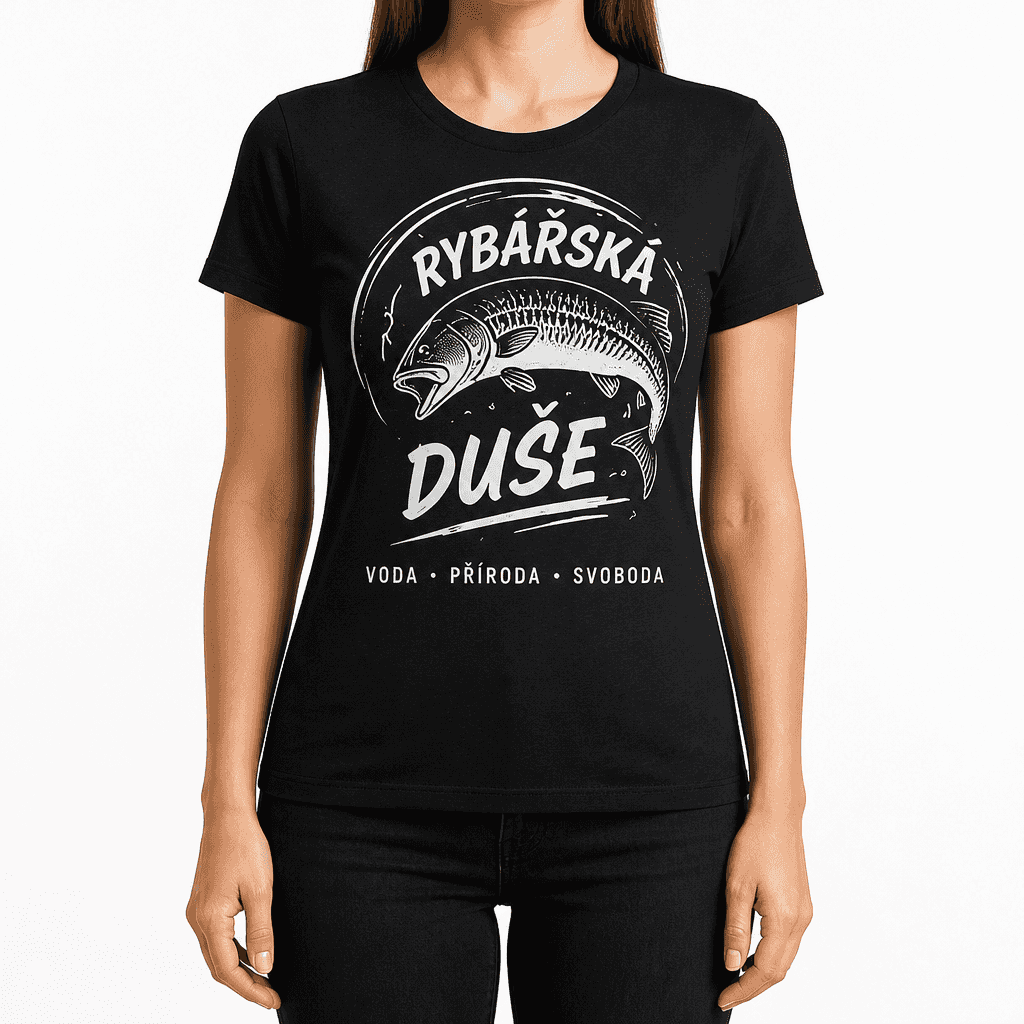 Tričko pro rybáře – RYBÁŘSKÁ DUŠE