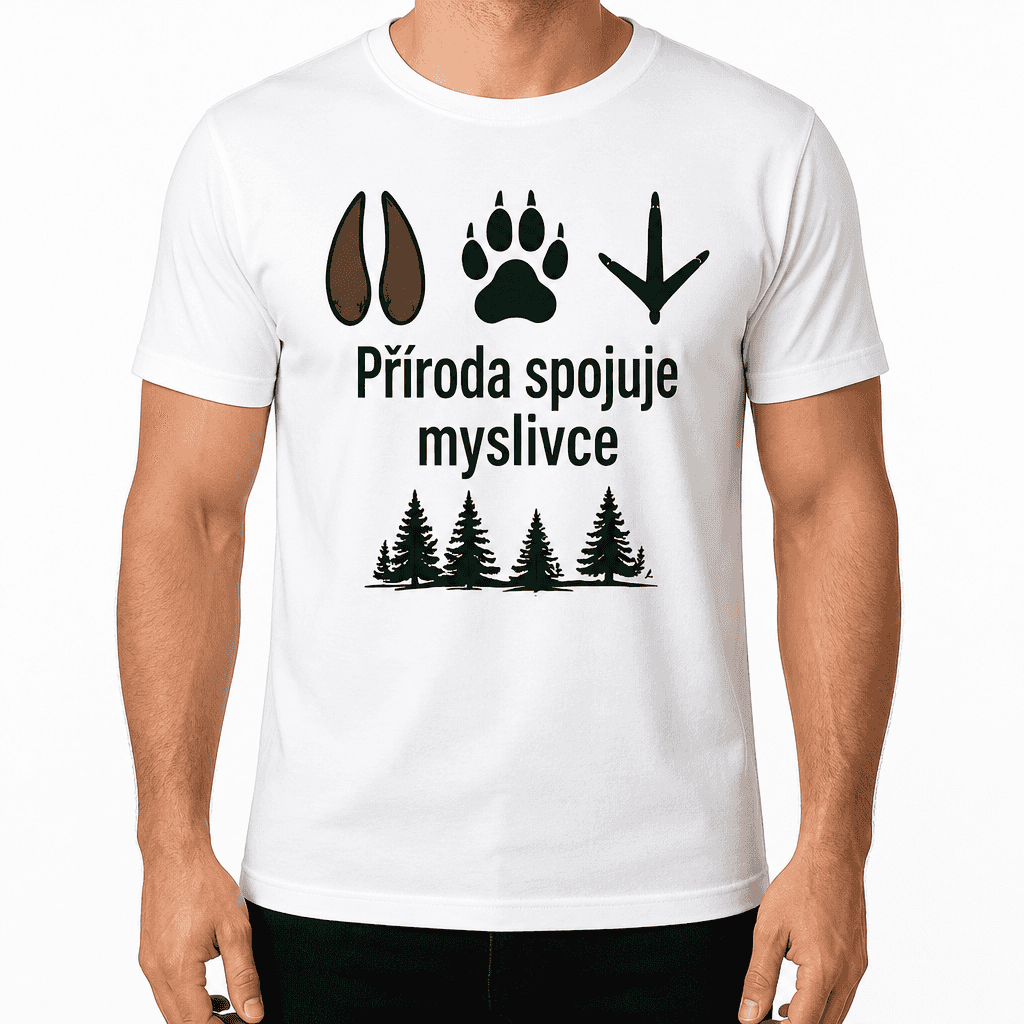 Myslivecké tričko – Příroda spojuje myslivce