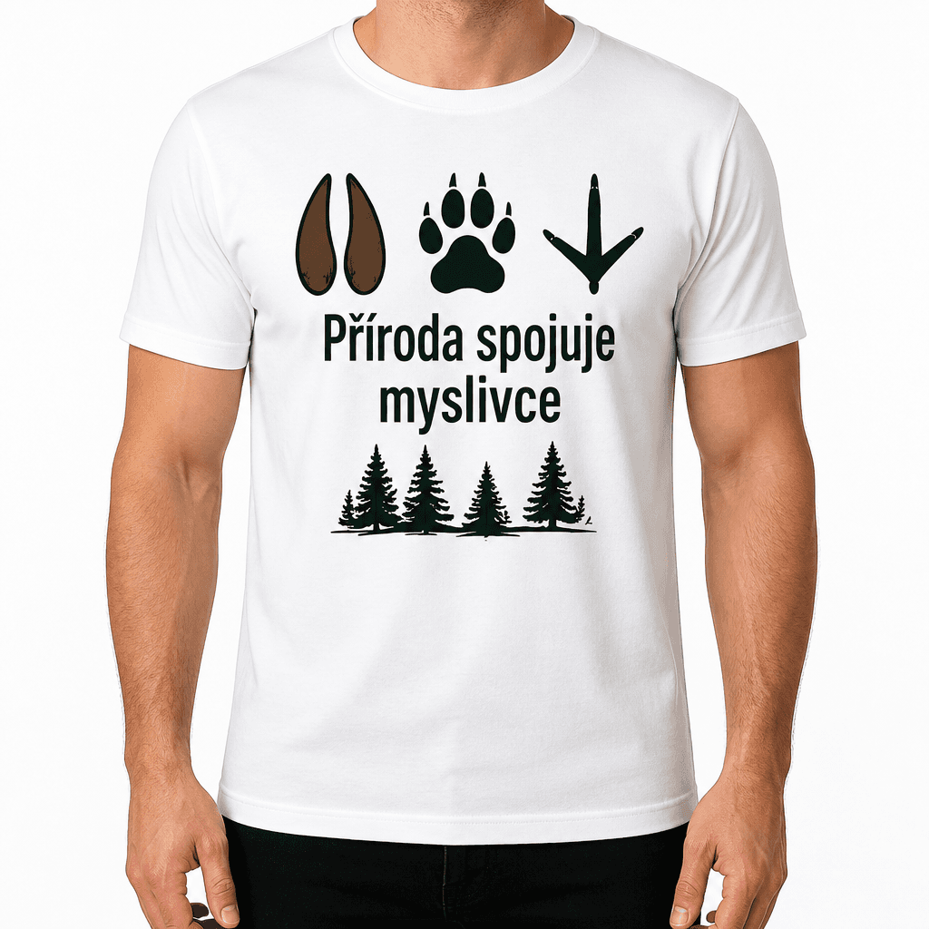 Myslivecké tričko – Příroda spojuje myslivce