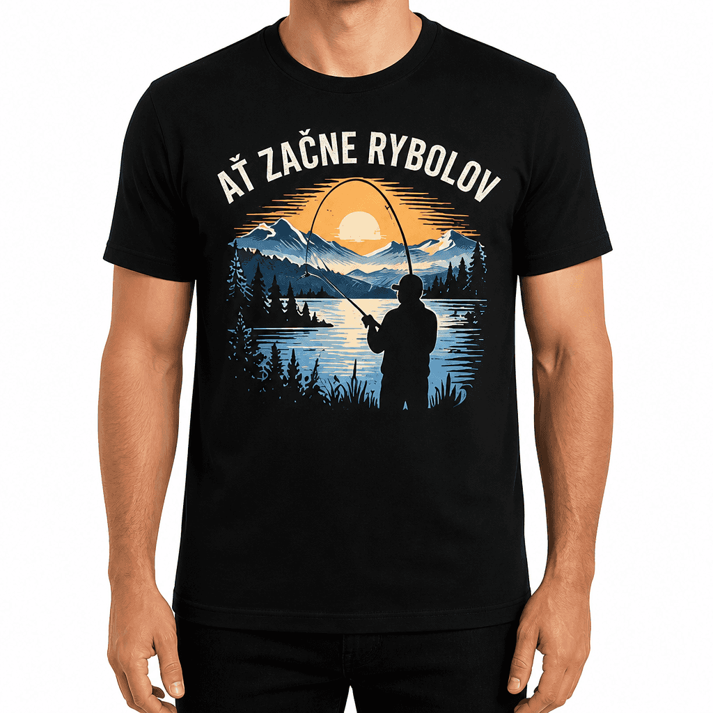 Tričko pro rybáře – AŤ ZAČNE RYBOLOV