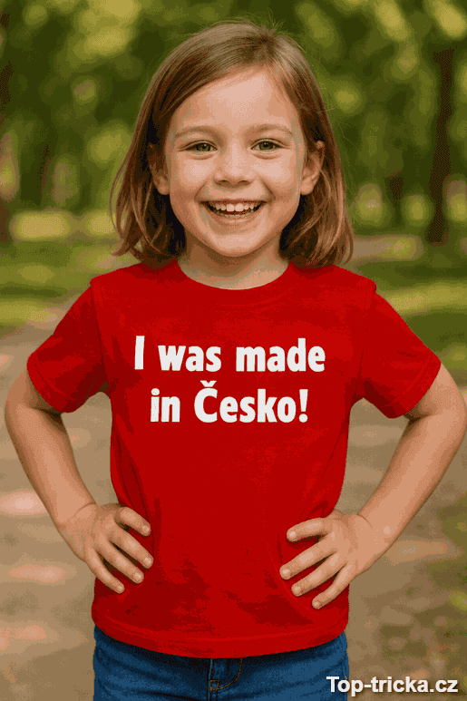 Dětské tričko I was made in Česko