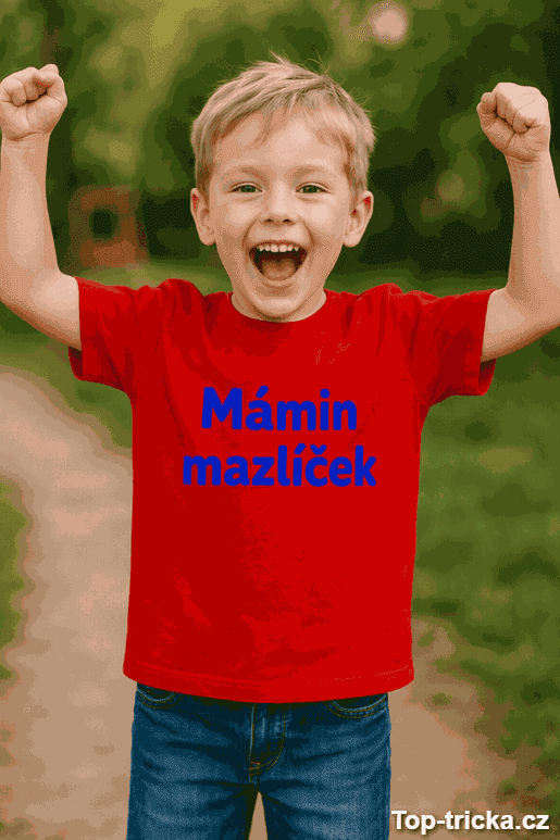 Dětské tričko mámin mazlíček
