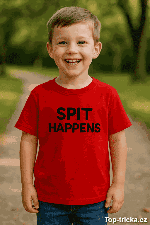 Dětské tričko Spit happens