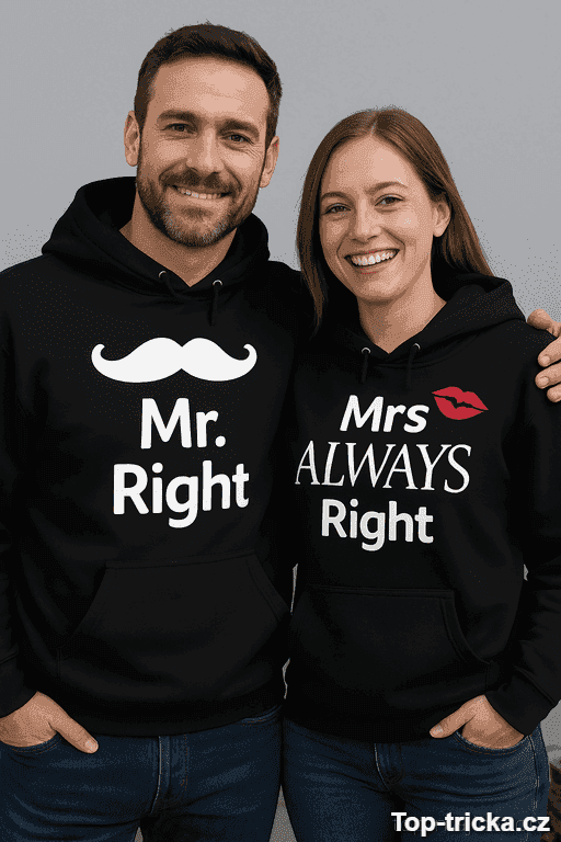 Párová mikina Mr Right Mrs Always Right