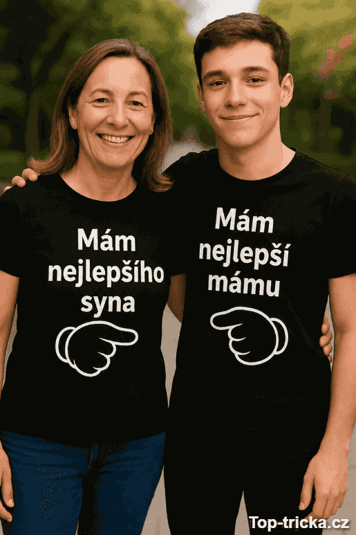 Párové tričko nejlepší syn a máma