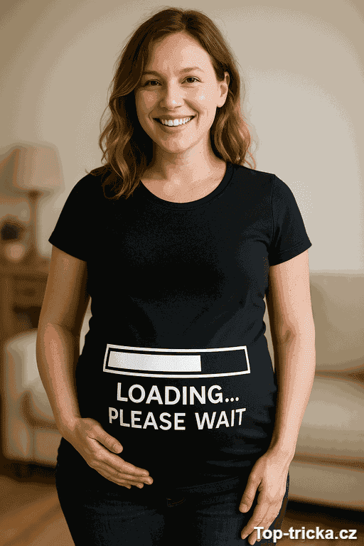 Těhotenské tričko Loading please wait
