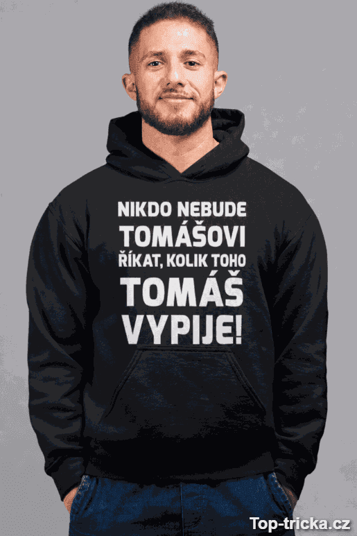 Vtipná mikina kolik vypije s vlastním jménem