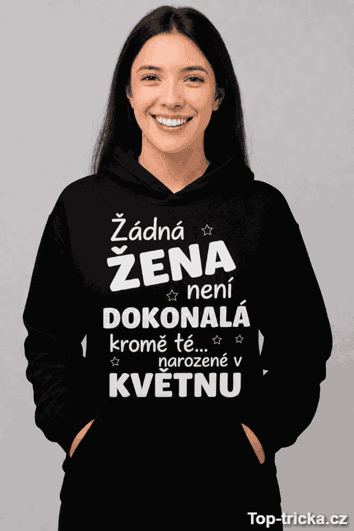 Vtipná mikina žádná žena není dokonalá