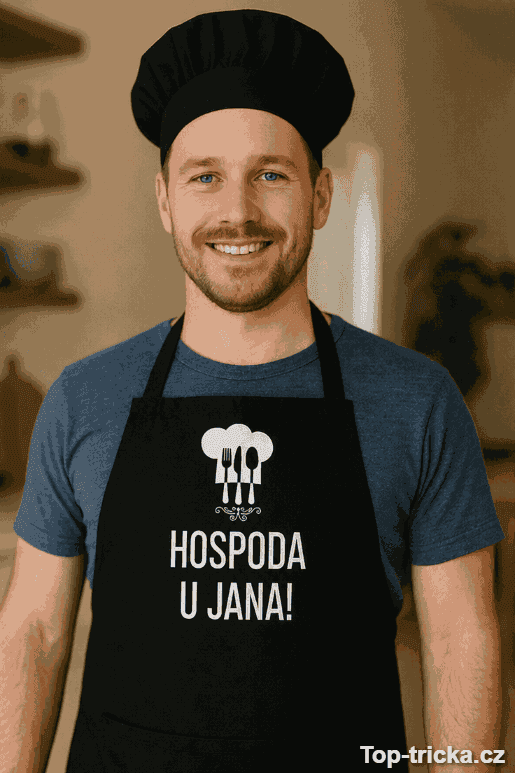 Vtipná zástěra hospoda s vlastním jménem