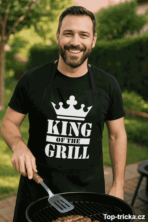Vtipná zástěra King of the Grill