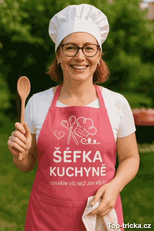 Vtipná zástěra šéfka kuchyně
