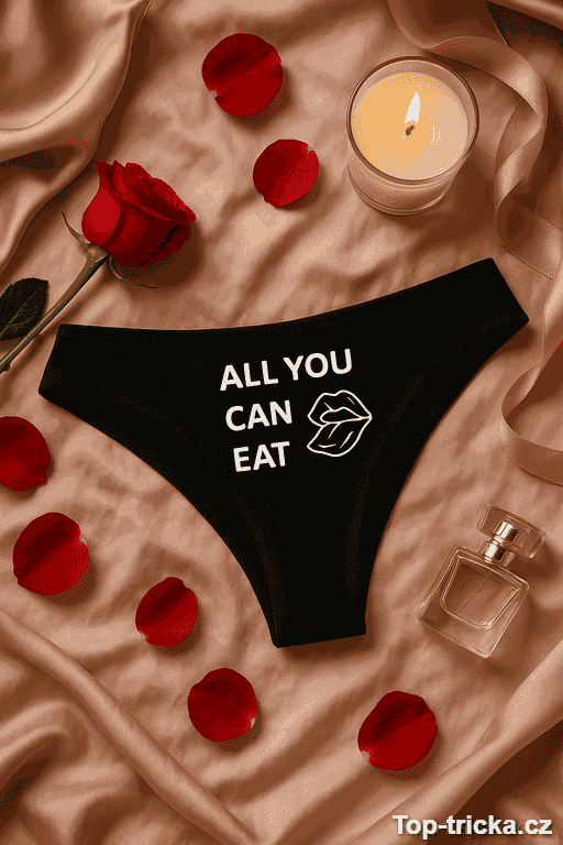 Vtipné dámské kalhotky All you can eat