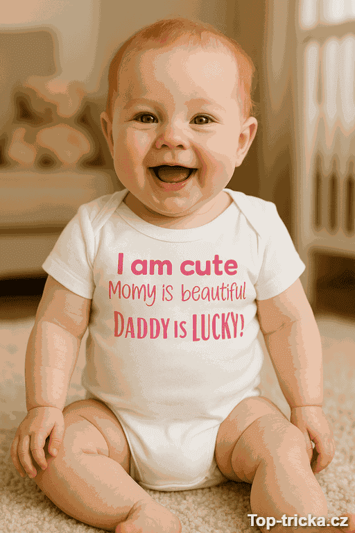 Vtipné dětské body I am cute