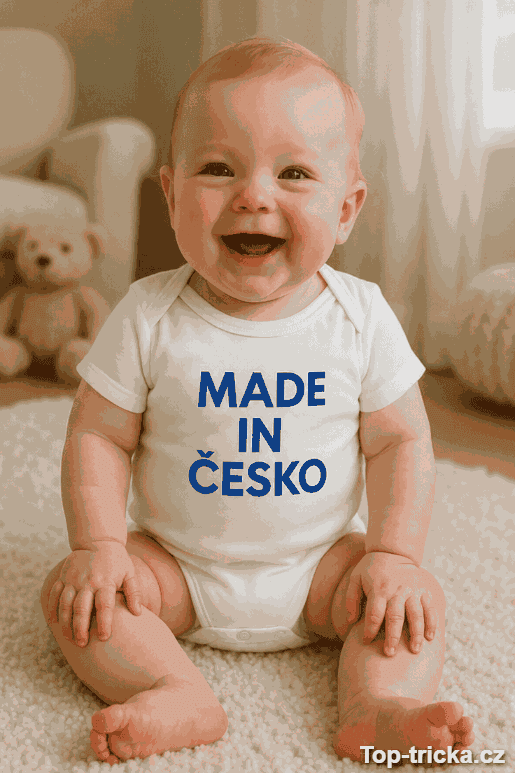 Vtipné dětské body Made in Česko