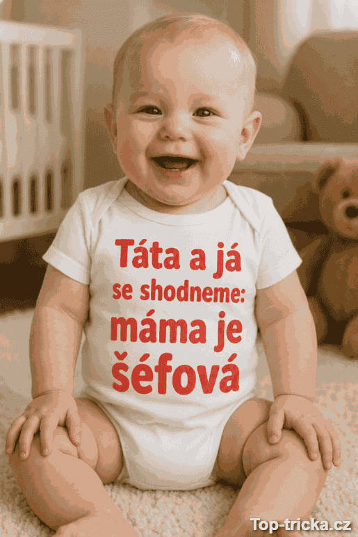 Vtipné dětské body máma je šéfová