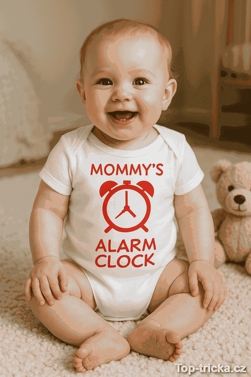 Vtipné dětské body mommy's alarm clock