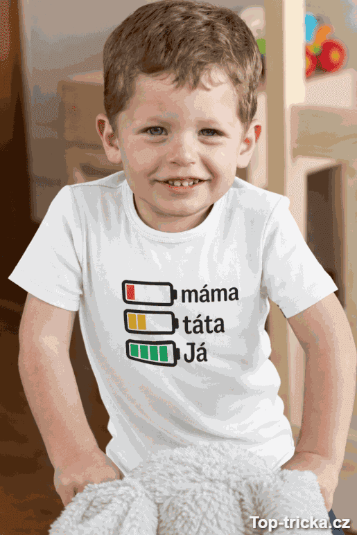 Vtipné dětské body prázdná baterie