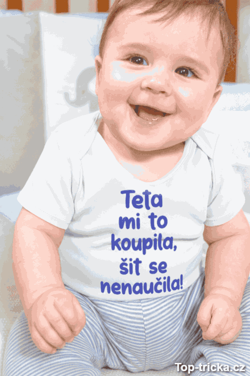 Vtipné dětské body teta koupila